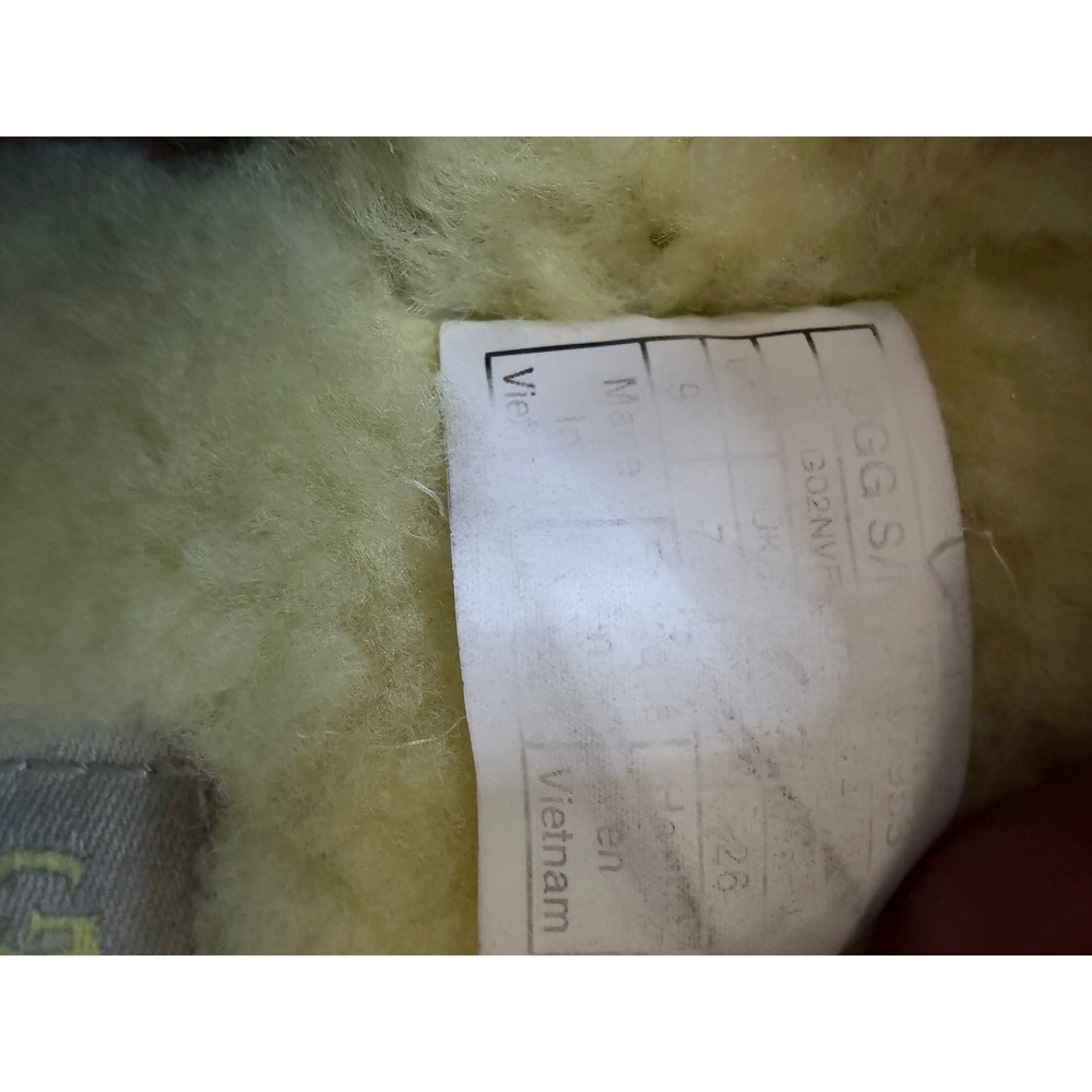 UGG Oh Fluffita Sulfur Yellow Sheepskin Platform Slingback Slides Sandals Size 9 - Picture 5 of 7